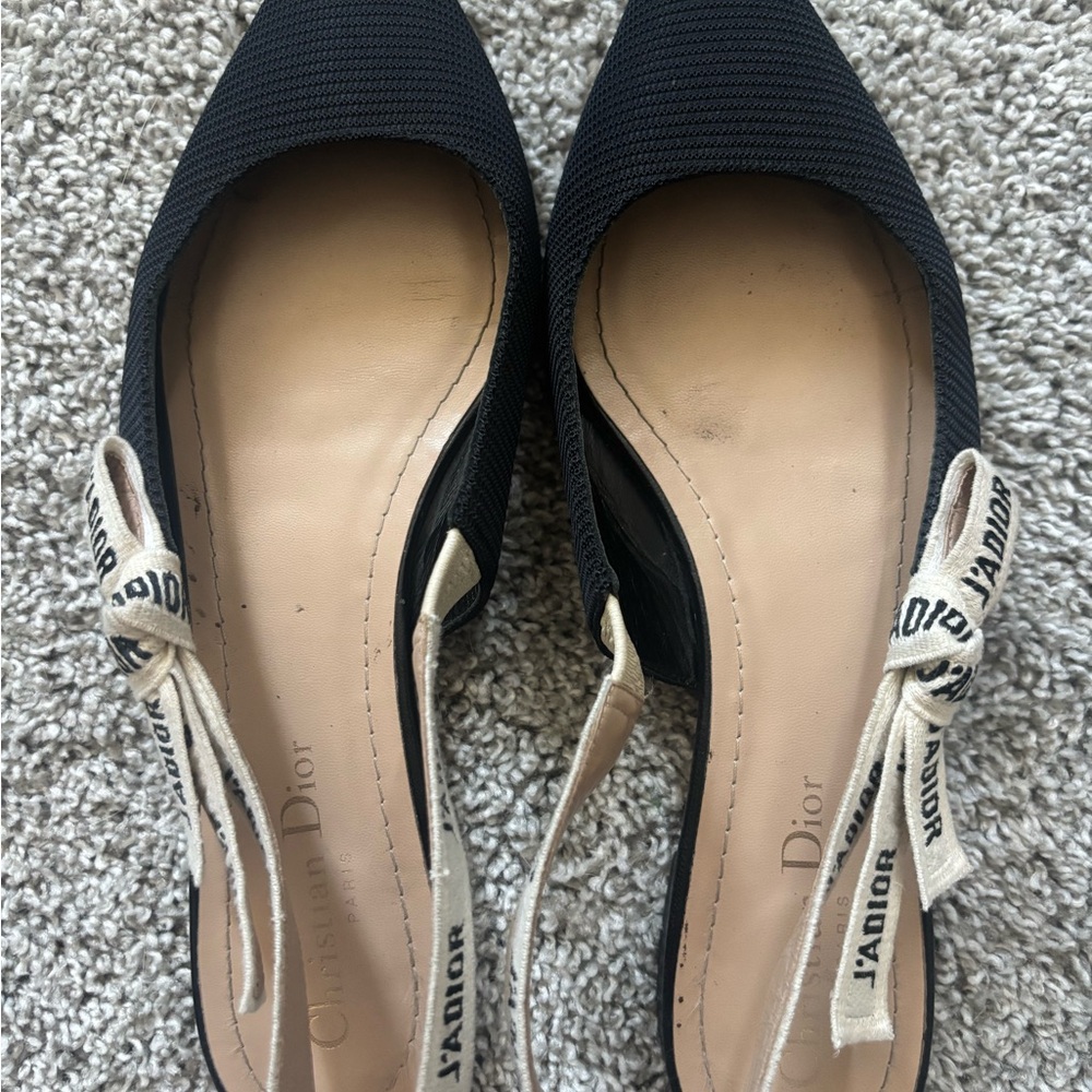 Dior Black Flats Timeless Design